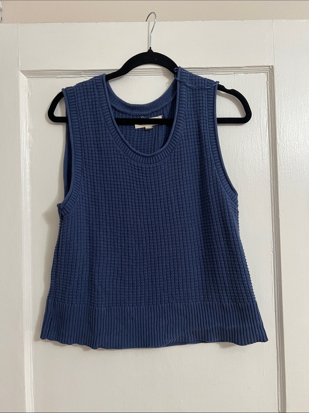 Lucky Brand Navy Blue Waffle Knit Tank